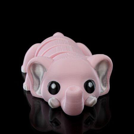 Cute flexi elephant keychain