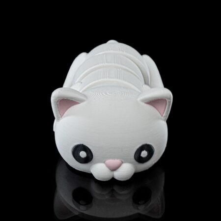 Cute flexi cat keychain
