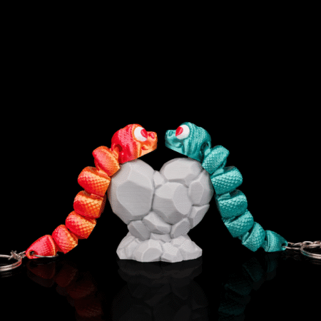 Hiss and hers keychain pair