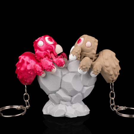 Web of love keychain pair