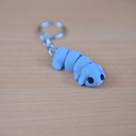 Gray Rabbit fidget keychain