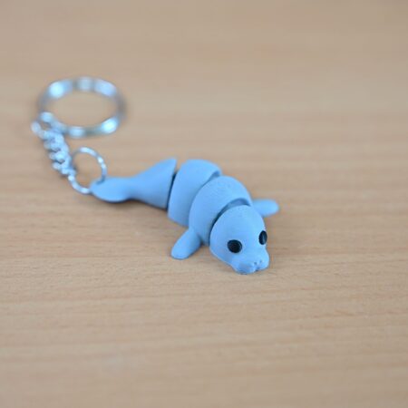 Manatee fidget keychain