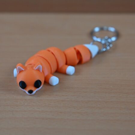 Fox fidget keychain