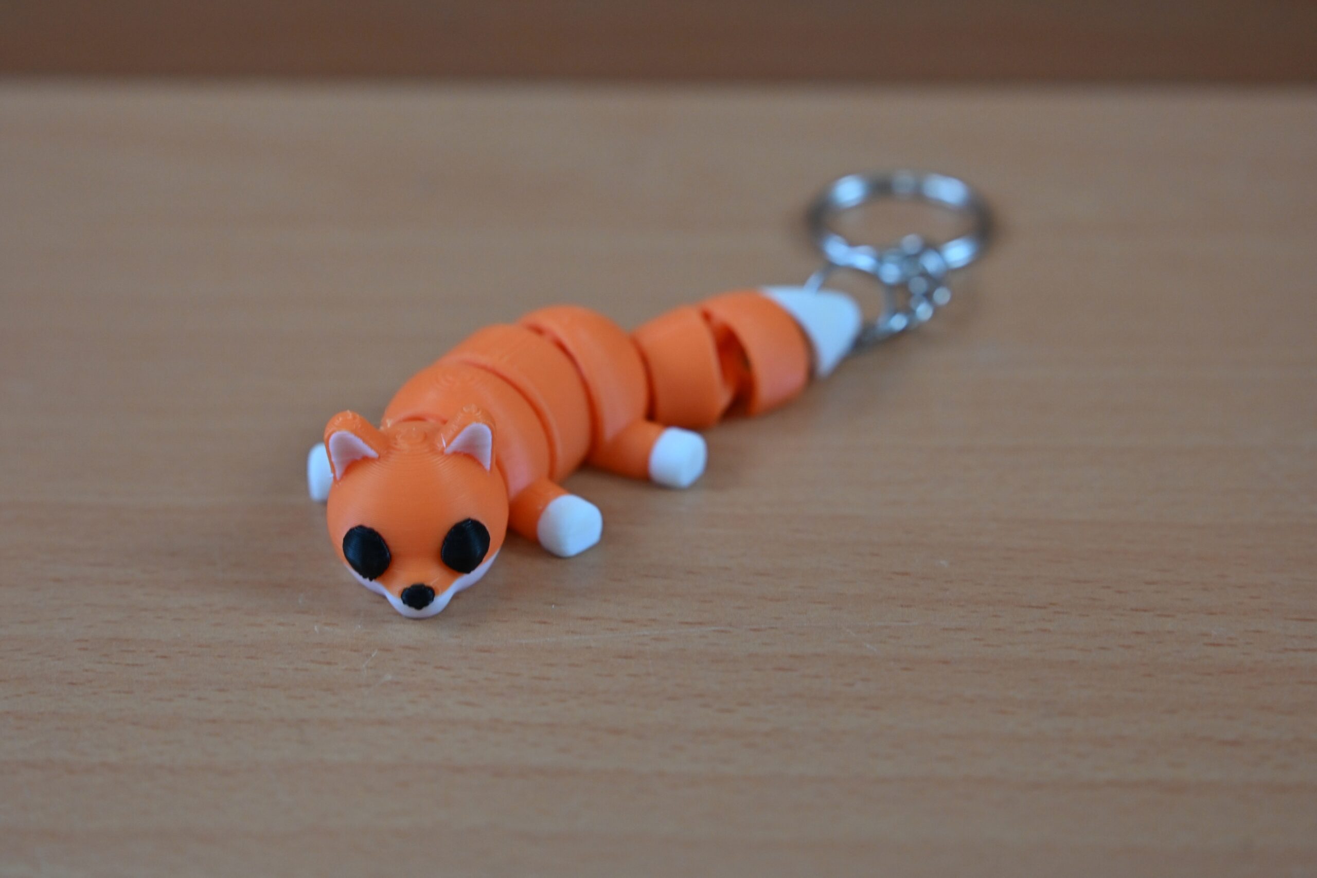 Fox fidget keychain